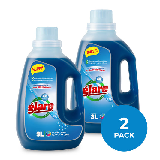 Glare Detergente Ultra Concentrado Premium 3L (2 PACK)