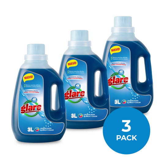 Glare Detergente Ultra Concentrado Premium 3L (3 PACK)