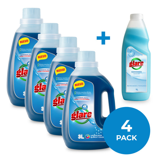 Glare Detergente Ultra Concentrado Premium 3L (4 PACK)