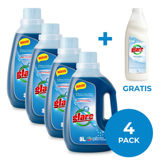 Glare Detergente Ultra Concentrado Premium 3L (4 PACK)